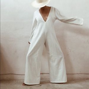 Golondrina Las Flores Jumpsuit in Black